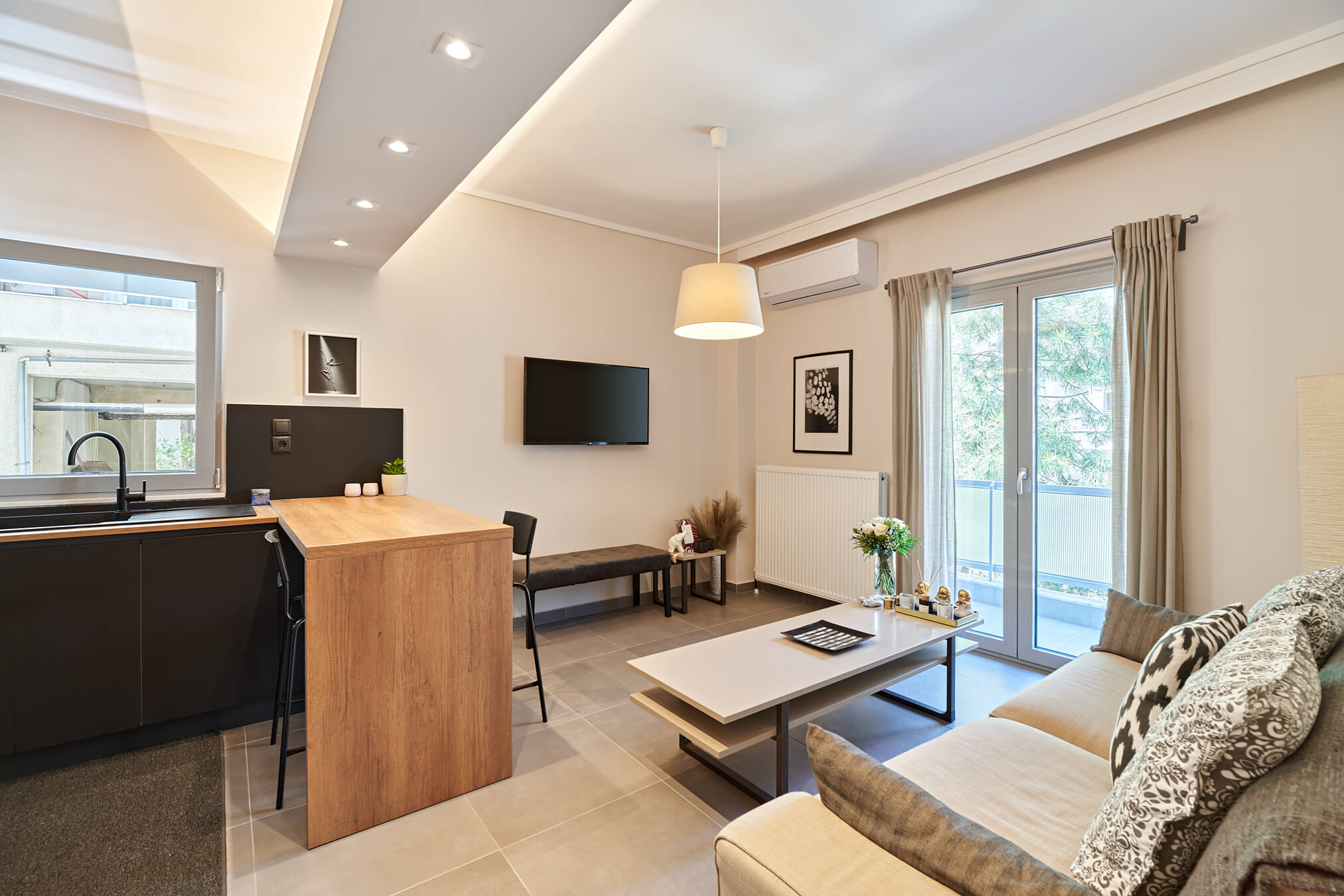 Living space of compact house